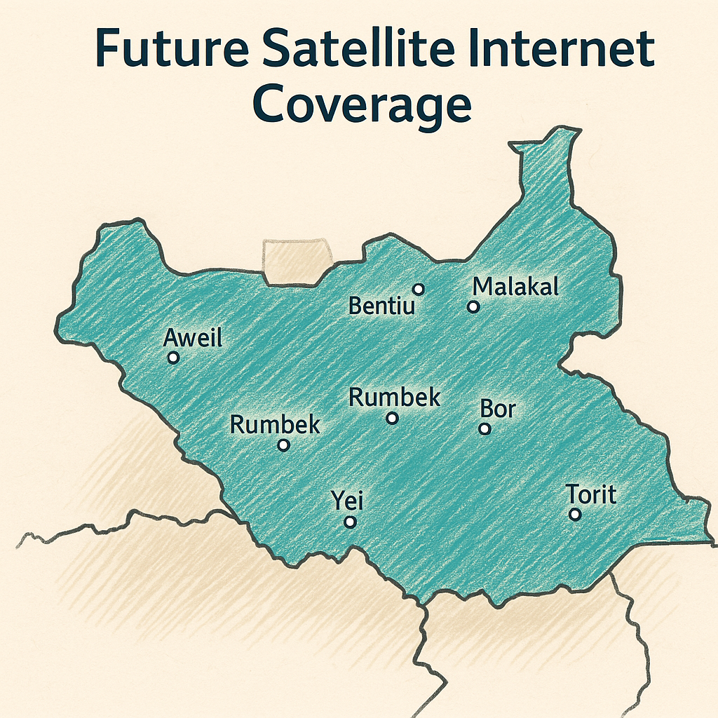 South Sudan Coverage Map